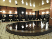 ◆「自家源泉」掛け流しの100％天然モール温泉大浴場（一例）