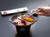 秋田牛サーロインと季節野菜の陶板焼き