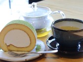 スフレロールケーキと奥久慈茶