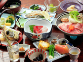 旬菜や地物を丁寧に調理した夕膳+上州牛（一例）