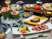～四季香るスタンダード　夏の花暖簾会席～　のどぐろご飯や鰻など、村上牛も楽しめます。