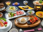 ～夏の旬を味わう　ゆもとや会席～　和牛のお料理や日本海の海鮮をお造りに。