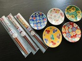 【プラン特典】九谷焼の小皿と箸のセット※イメージ