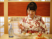 個室にてお食事