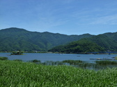 [レイクランドホテルみづのさと] 目の前に広がる河口湖でございます♪