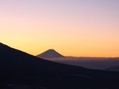 山頂から望む富士山