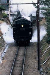 珍しい大井川鉄道のバック走行は迫力があります。