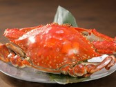 【茹で蟹】ボイルされた蟹は、ギュッと引き締まり旨味が凝縮。