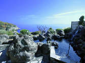 【露天風呂】美しい瀬戸内海を一望できる岩風呂