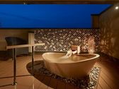 湯の栖プレミアム　露天風呂とお洒落なタイル壁♪325号室「花宴」