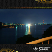 高台にある当館のお部屋から美保湾を見下ろす夜景