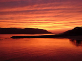 伊万里湾の美しい夕景
