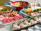【BBQ】牛肉、 豚肉、ソーセージと野菜の盛り合せ、新鮮な海鮮をバーベキューでご堪能ください。※イメージ