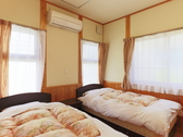 平屋造り露天風呂付離れ客室の寝室/Ｃタイプ