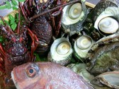 新鮮な魚介類
